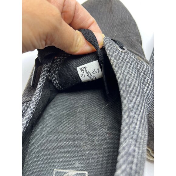 Vans Authentic Lo Pro Black/Gray Herringbone Canvas Sneakers sz 13 - Picture 6 of 7